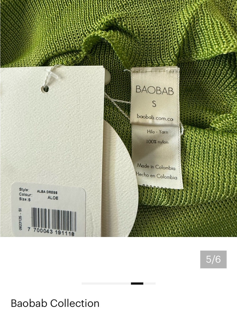 Baobab Collection Aloe Green Women’s Dress 👗